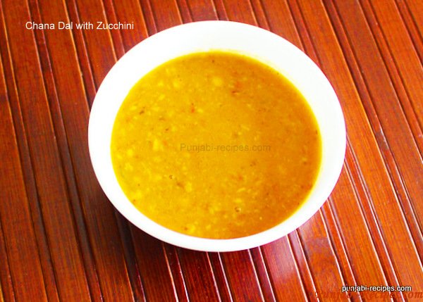 Chana Daal with Zucchini  – Gheeya Daal