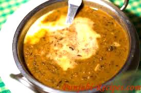 Dal Makhni or Urad Dal or Maha Ki Dal tempered with Butter