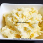 Home Made Butter or Makhan from Cream from Cow Milk( Has a yellowish appearance)