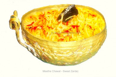 Meethe Chawal with Kesar